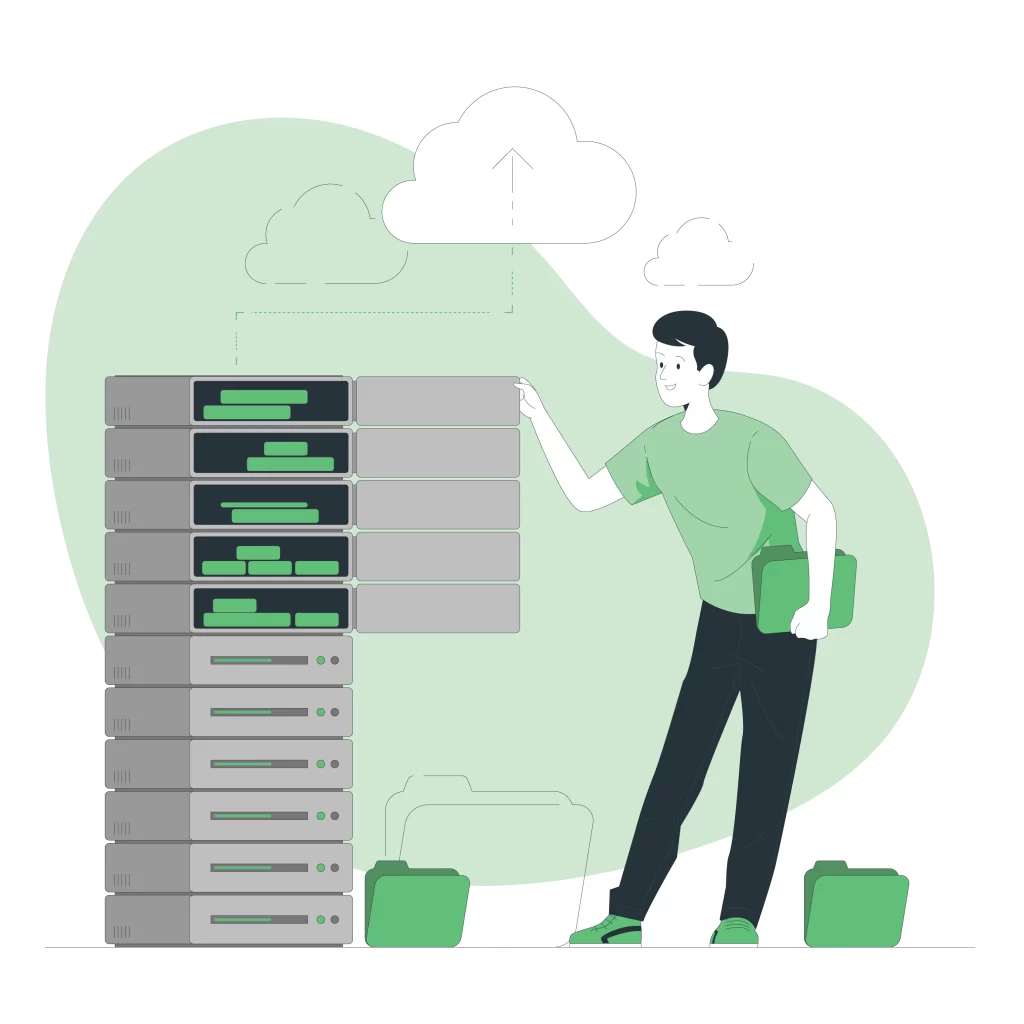 Lease Packet Data Center Storage Server