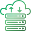 Lease Packet Data Center cloud server icon