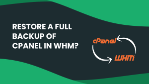 Read more about the article How to Restore a Full Backup of cPanel in WHM?