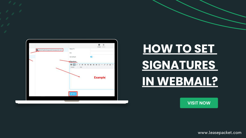 How to Set Signatures in Webmail?