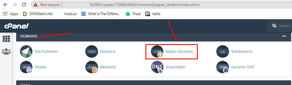Addon Domain in cPanel